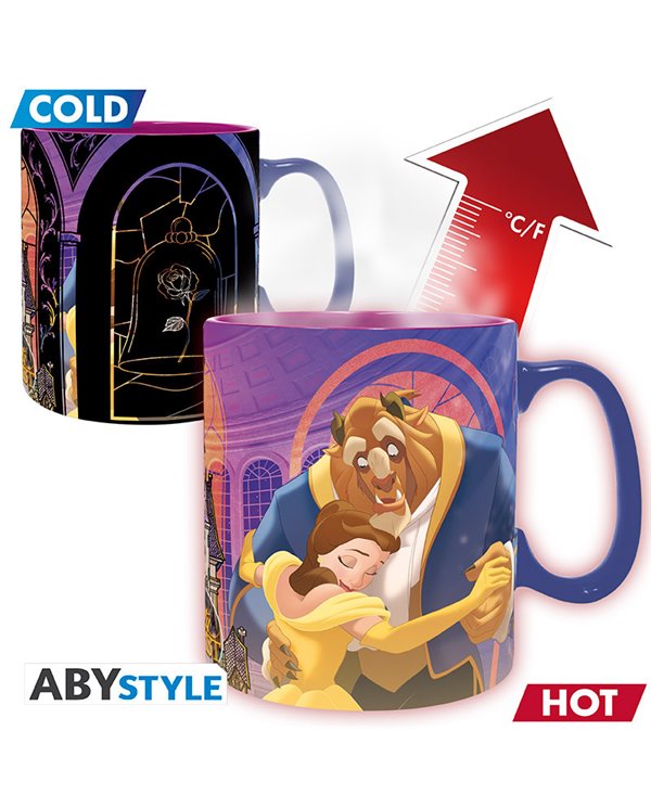 DISNEY - Taza termosensible - 460 ml - La Bella y la Bestia, 3665361158677
