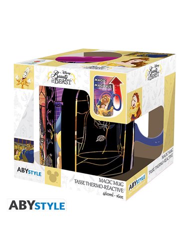DISNEY - Taza termosensible - 460 ml - La Bella y la Bestia
