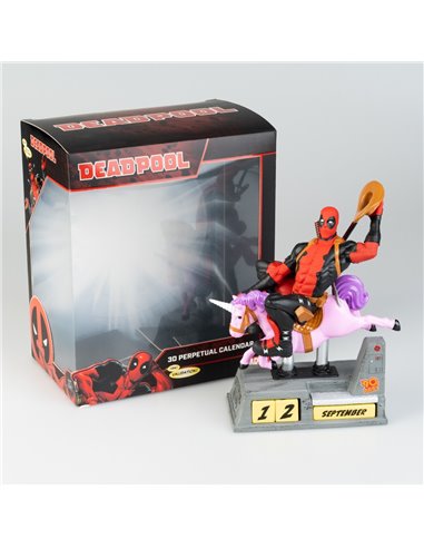 CALENDARIO PERPETUO 3D MARVEL DEADPOOL

