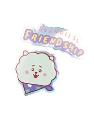 GRUPO ERIK,,8435747817208,PACK 2 PEGATINAS VINILO BT21 THE JOURNEY COOKY,