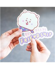 PACK 2 PEGATINAS VINILO BT21 THE JOURNEY RJ