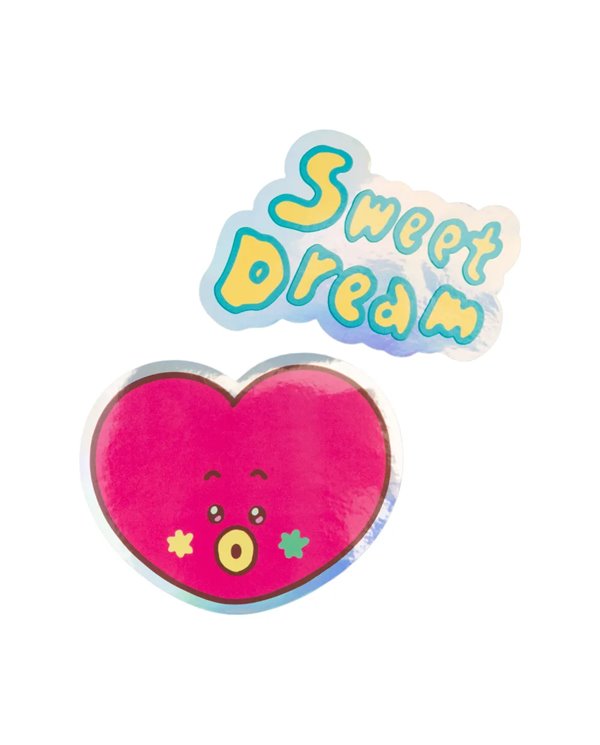 GRUPO ERIK,,8435747817222,PACK 2 PEGATINAS VINILO BT21 THE JOURNEY SHOOKY,