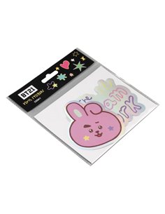 PACK 2 PEGATINAS VINILO BT21 THE JOURNEY COOKY  8435747817239