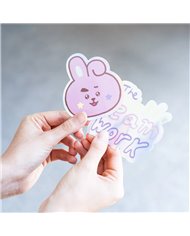 PACK 2 PEGATINAS VINILO BT21 THE JOURNEY COOKY  8435747817239
