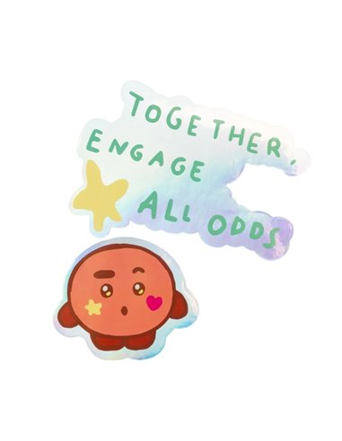 PACK 2 PEGATINAS VINILO BT21 THE JOURNEY SHOOKY, 8435747817253