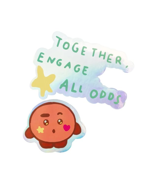 PACK 2 PEGATINAS VINILO BT21 THE JOURNEY SHOOKY, 8435747817253