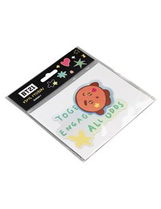 PACK 2 PEGATINAS VINILO BT21 THE JOURNEY SHOOKY, 8435747817253