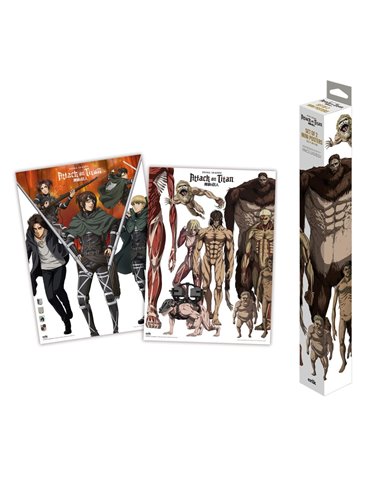 SET MINIPOSTERS ATTACK ON TITAN 8435747808374