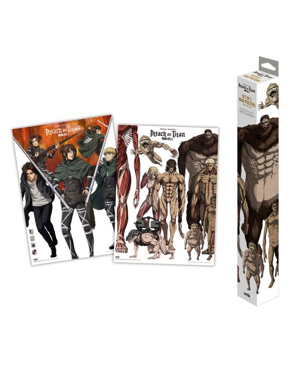 SET MINIPOSTERS ATTACK ON TITAN 8435747808374
