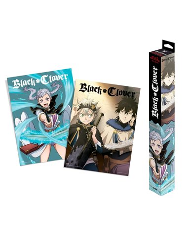 SET MINIPOSTERS BLACK CLOVER, 8435747808404