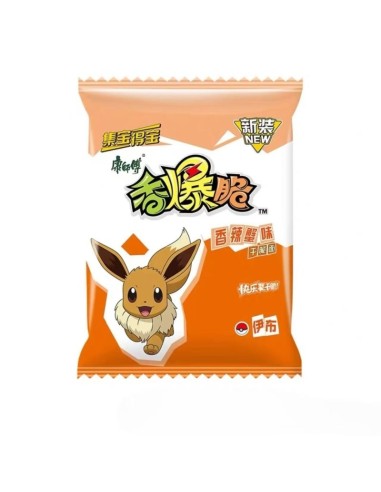 Snacks crujientes de POKEMON sabor Cangrejo Picante 33g Master Kong 6900873027149