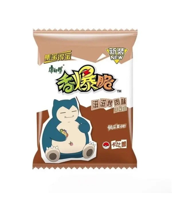 Snack Trigo Crujiente Sabor Barbacoa Picante Pokémon Master Kong 33 g 6937962131715