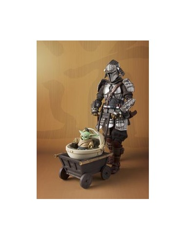 RONIN MANDALORIAN BESKAR ARMOR & GROGU STAR WARS MEISHO MOVIE REALIZATION EXCLUSIVE 25 ANN 4573102620934