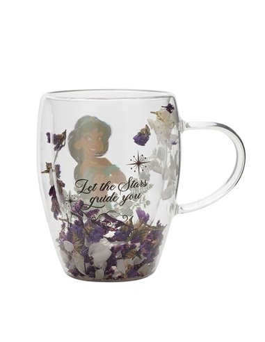 DISNEY TAZA CRISTAL FLORES SECAS JAZMINE

