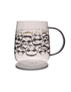 TAZA CRISTAL DISNEY CON TAPA PESADILLA ANTES DE NAVIDAD