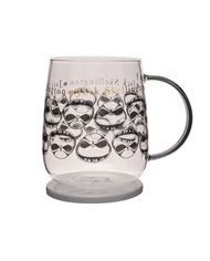 TAZA CRISTAL DISNEY CON TAPA PESADILLA ANTES DE NAVIDAD