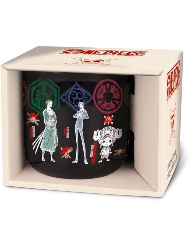 ONE PIECE TAZA CERAMICA DESAYUNO 400 ML EMBLEMAS PIRATAS 8412497005208