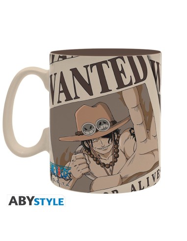 ONE PIECE - Taza - 460ml - Wanted Ace  23665361139885
