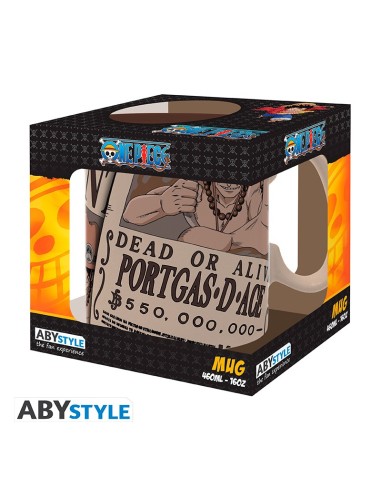 ONE PIECE - Taza - 460ml - Wanted Ace  23665361139885