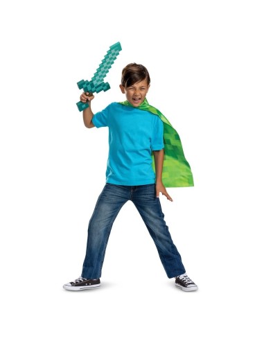 SET ESPADA & CAPA MINECRAFT 192995156234