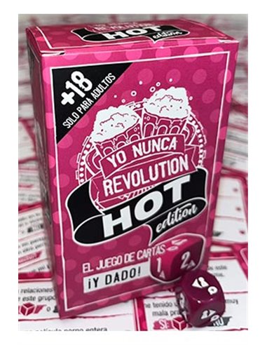 JUEGO DE MESA YO NUNCA REVOLUTION. HOT EDITION 8425402876695