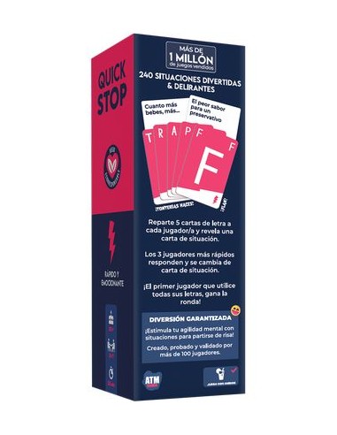 JUEGO DE MESA QUICK STOP INDECENTE  3770011991723