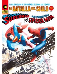 SUPERMAN VS. EL ASOMBROSO SPIDERMAN. PORTADA ALEX ROSS DC-MARVEL TREASURY EDITION.