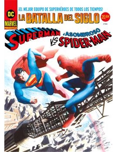 SUPERMAN VS. EL ASOMBROSO SPIDERMAN. PORTADA ALEX ROSS DC-MARVEL TREASURY EDITION.