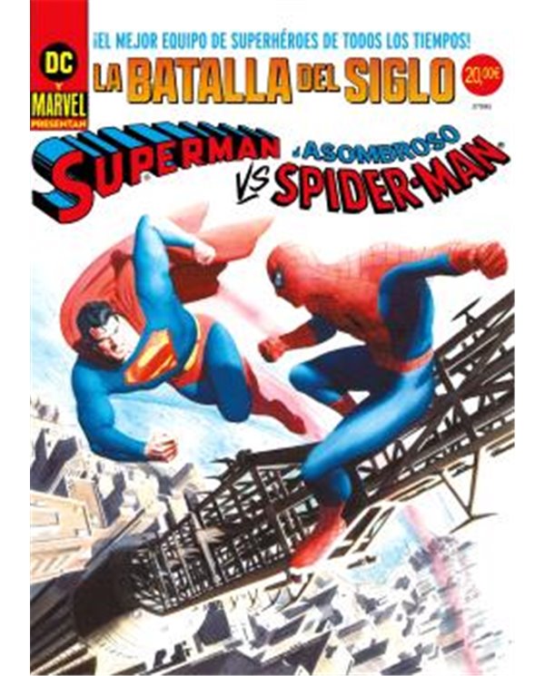 SUPERMAN VS. EL ASOMBROSO SPIDERMAN. PORTADA ALEX ROSS DC-MARVEL TREASURY EDITION.