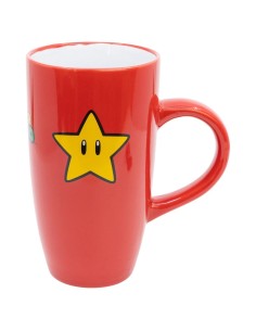 TAZA CERAMICA LATTE  695 ML EN CAJA REGALO SUPER MARIO 8412497318636