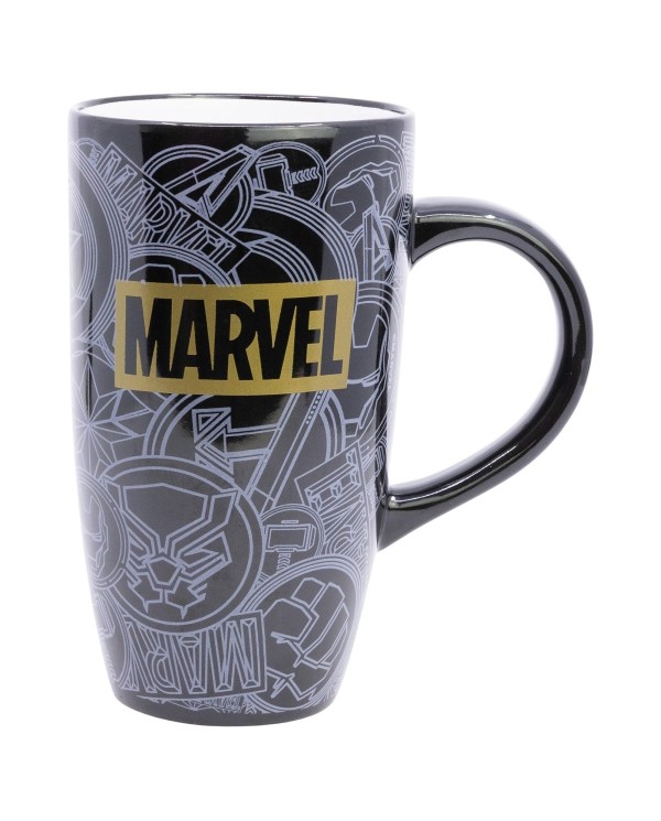 TAZA CERAMICA LATTE 695 ML EN CAJA MARVEL GOLDEN TREASURE  8412497311637
