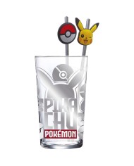 SET VASO CON DOS PAJITAS 480 ML POKEMON METAL MELTDOWN 8412497316199