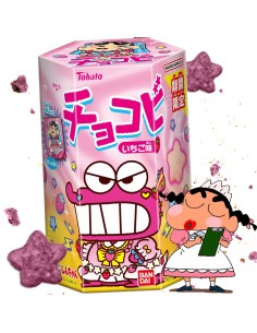 Galletas Shin Chan Chocobi sabor a fresa 18g  4549660885740