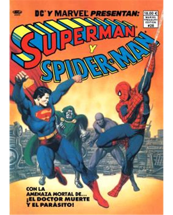 SUPERMAN Y SPIDERMAN. DC-MARVEL TREASURY EDITION.