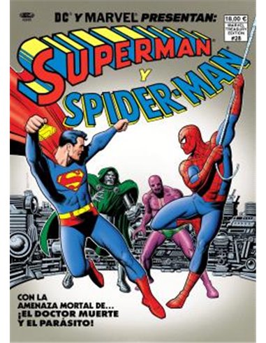 SUPERMAN Y SPIDERMAN. PORTADA DE BRIAN BOLLAND DC-MARVEL TREASURY EDITION.