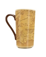 taza El Señor de los Anillos XL con mapa de la Tierra Media y efecto térmico