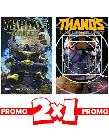 2X1 THANOS EL CONFLICTO DEL INFINITO + THANOS: ORIGENES