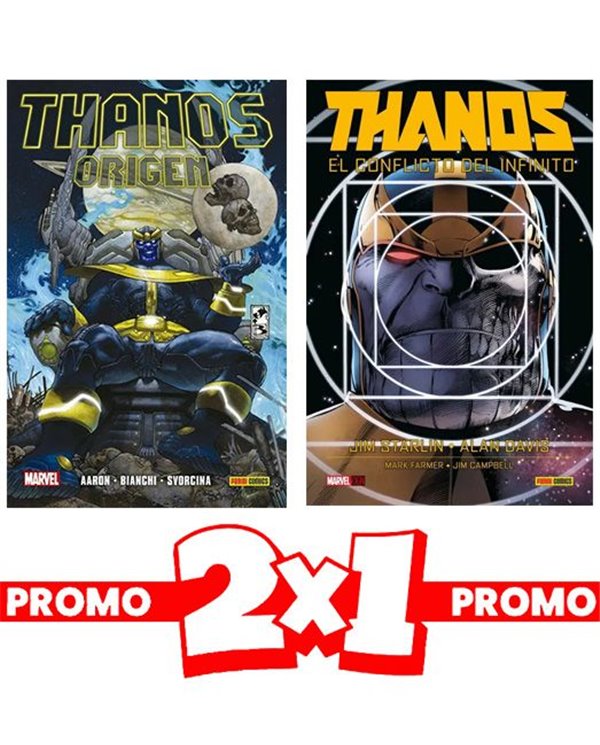 2X1 THANOS EL CONFLICTO DEL INFINITO + THANOS: ORIGENES