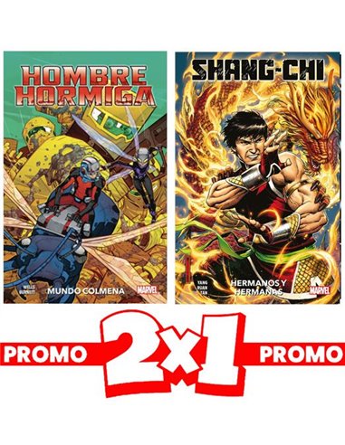 2X1 :HOMBRE HORMIGA. MUNDO COLMENA + SHANG-CHI 01