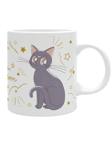 TAZA 320 ML LOS GATOS DE LUNA Y ARTEMIS SAILOR MOON 13665361177453