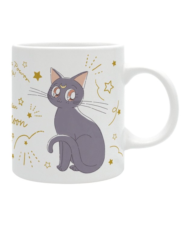 TAZA 320 ML LOS GATOS DE LUNA Y ARTEMIS SAILOR MOON 13665361177453