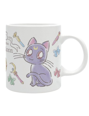 TAZA 320 ML LUNA Y ARTEMIS SAILOR MOON CHIBIS 13665361177378
