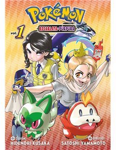 Portada de POKEMON ESCARLATA Y PURPURA 1 de KUSAKA  HIDENORI/YAMAMOTO  SATOSHI, NORMA, ISBN 9788467983937
