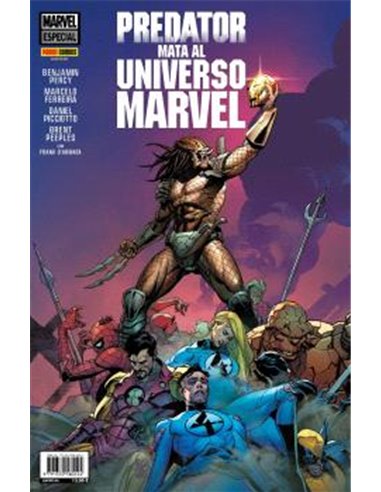 Portada de PREDATOR MATA AL UNIVERSO MARVEL de BENJAMIN PERCY, PANINI , ISBN 9791370580124