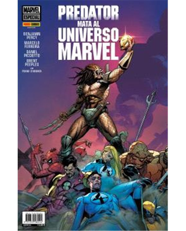 Portada de PREDATOR MATA AL UNIVERSO MARVEL de BENJAMIN PERCY, PANINI , ISBN 9791370580124