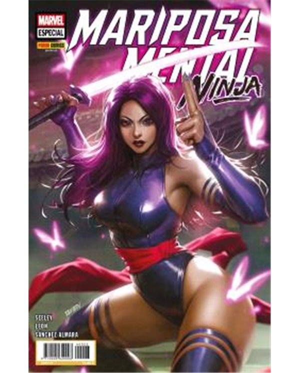 Portada de LEYENDAS DE LA PATRULLA-X:  MARIPOSA MENTAL: NINJA de TIM SEELEY, PANINI , ISBN MEX.SLEPX022
