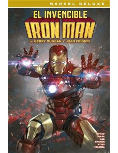 Portada de EL INVENCIBLE IRON MAN DE GERRY DUGGAN Y JUAN FRIGERI. LA COLECCION COMPLETA, PANINI , ISBN 9791370580308