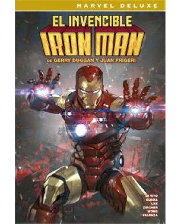 Portada de EL INVENCIBLE IRON MAN DE GERRY DUGGAN Y JUAN FRIGERI. LA COLECCION COMPLETA, PANINI , ISBN 9791370580308