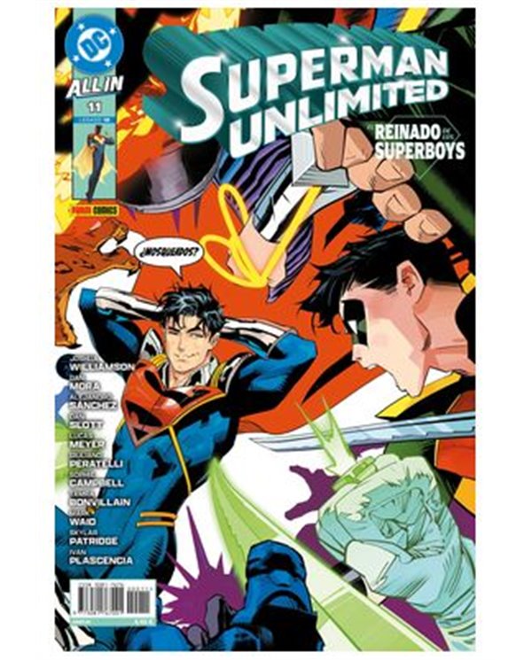 Portada de SUPERMAN UNLIMITED 11 - EL REINADO DE LOS SUPERBOYS 02 de DAN SLOTT, PANINI , ISBN 977308176700100000