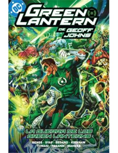 Portada de BIBLIOTECA GREEN LANTERN DE GEOFF JOHNS 15. LA GUERRA DE LOS GREEN LANTERN de GEOFF JOHNS, PANINI , ISBN 979137058001